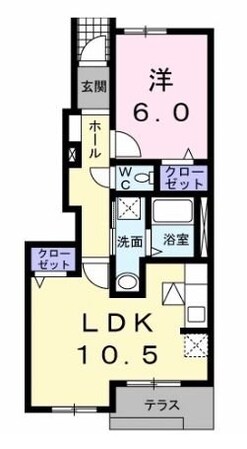 フランフィオーレBの物件間取画像